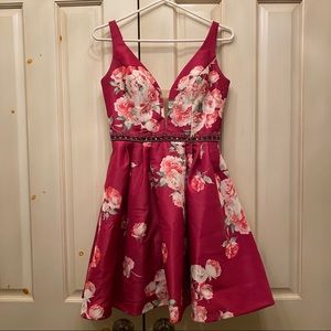 Sherri Hill Short Floral Dress